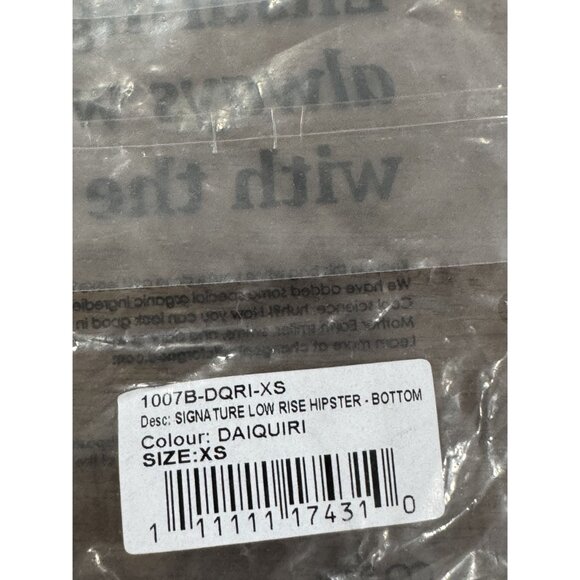 FREE PEOPLE X Toast Swim Women Signature Low Rise Hipster - Bottom DAIQUIRI XS - Picture 5 of 5